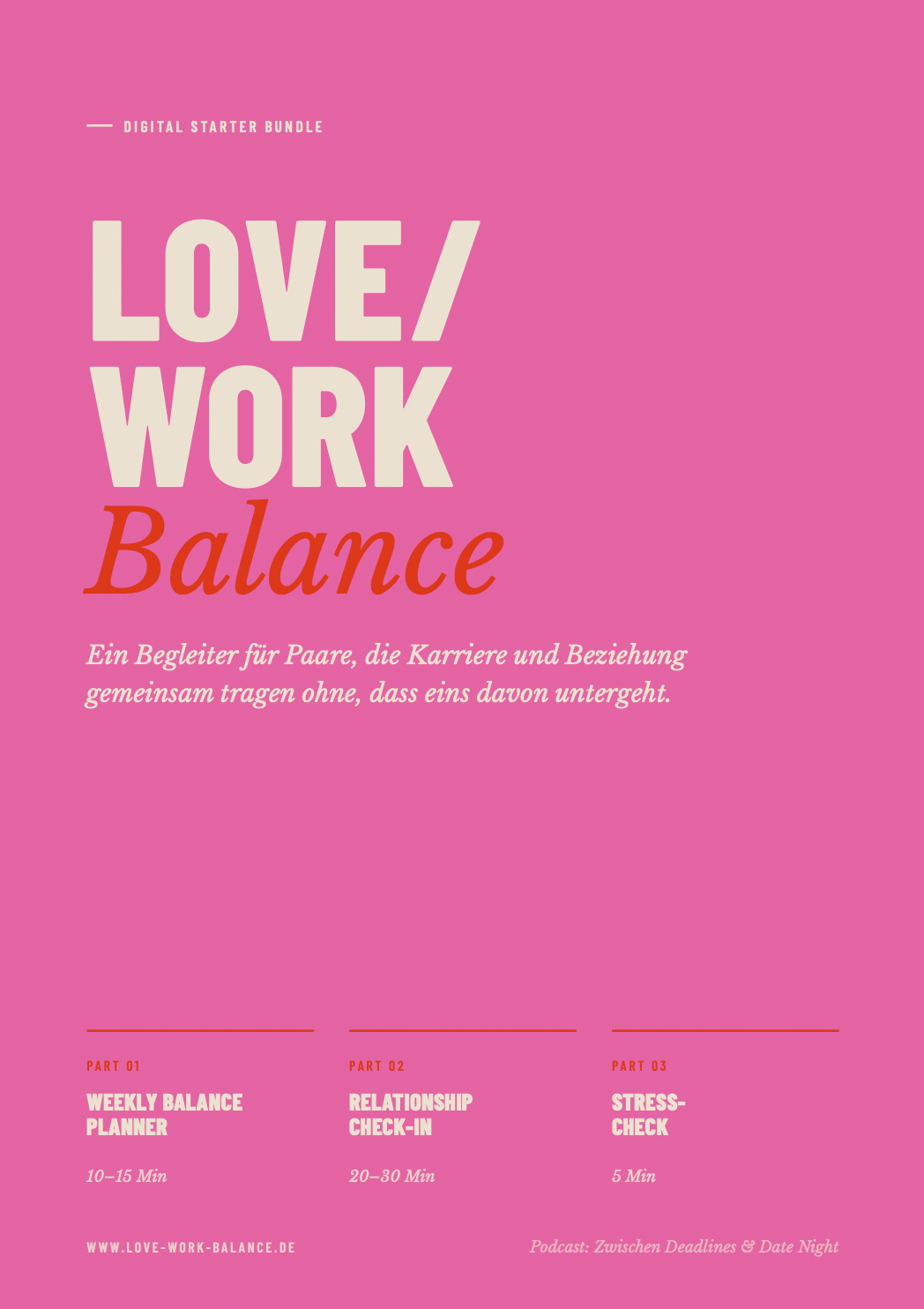 Love/Work Balance Workbook